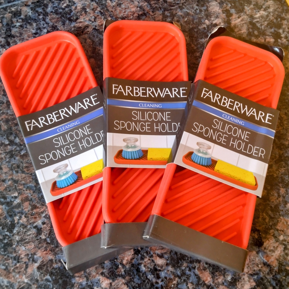 Farberware Red Silicone Sponge Holder